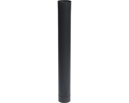 Kachelpijp 100 cm, &Oslash; 150 mm zwart krasvast