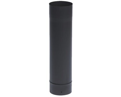 Kachelpijp 33 cm, &Oslash; 150 mm zwart krasvast