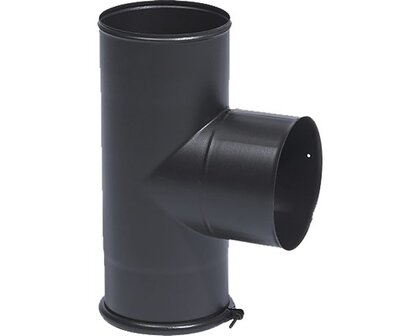 T-stuk met dop, &Oslash; 150 mm zwart krasvast
