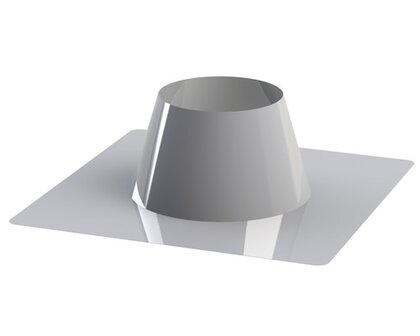 Dakdoorvoer dubbelwandig plat dak 0&deg;-10&deg; &Oslash; 150 mm / 200 mm