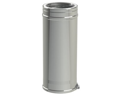 Buiselement dubbelwandig met klemband 100 cm &Oslash; 150 mm / 200 mm