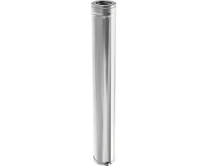 Buiselement dubbelwandig met klemband 100 cm &Oslash; 80 mm / 130 mm