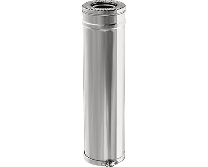 Buiselement dubbelwandig met klemband 50 cm &Oslash; 80 mm / 130 mm