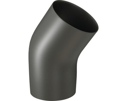 Bocht enkelwandig 45&ordm; &Oslash; 125 mm zwart