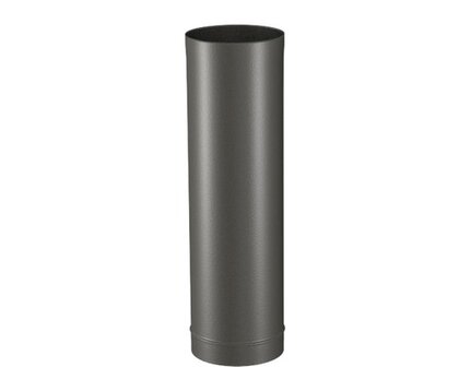 Kachelpijp enkelwandig 33 cm &Oslash; 125 mm zwart