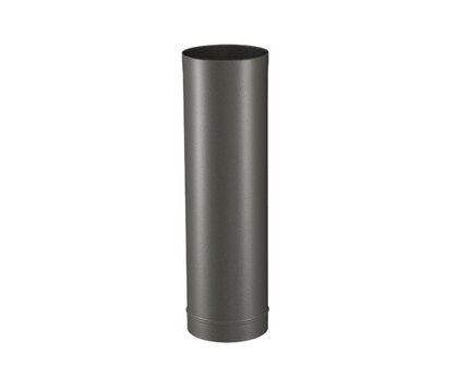 Kachelpijp enkelwandig 50 cm &Oslash; 125 mm zwart