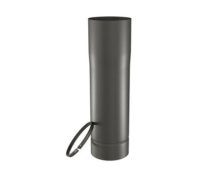 Kachelschuifpijp enkelwandig 50 cm &Oslash; 125 mm