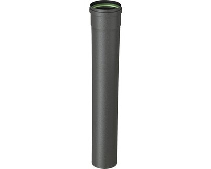 Kachelpijp enkelwandig 50 cm &Oslash; 80 mm zwart
