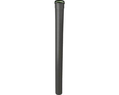 Kachelpijp enkelwandig 100 cm &Oslash; 80 mm zwart